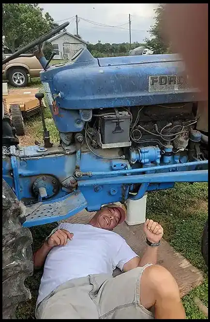 Veteran David Haave is helping Mr Wassman on his farm -- David Haave